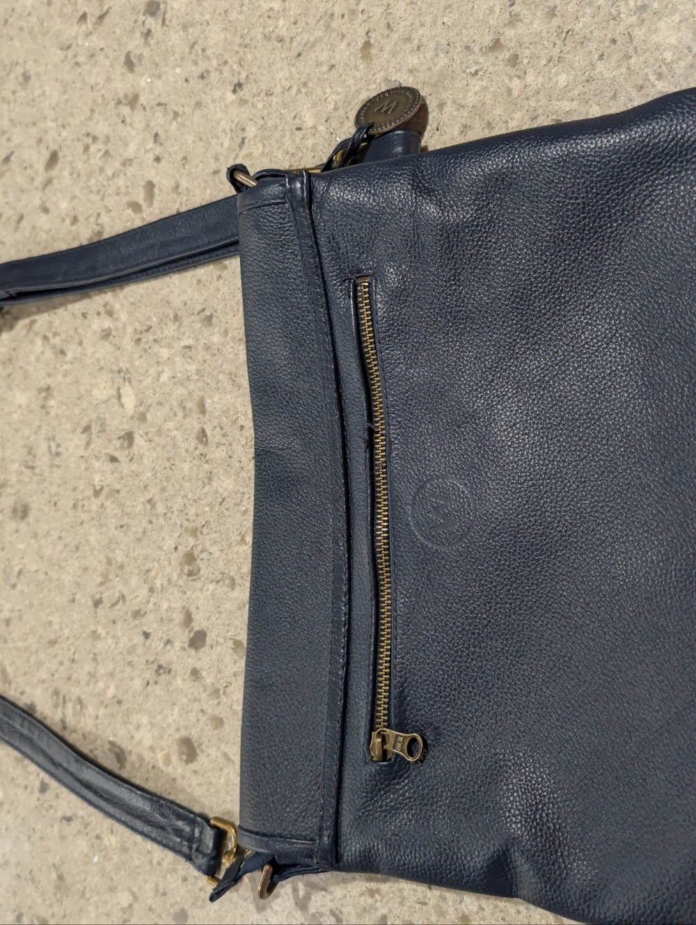 The Wanderers Traveler Co Marseille Crossbody Clutch - Navy - Picture 6 of 12